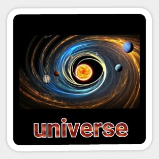 nice universe art Design. Sticker